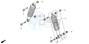 TRX350TM RANCHER drawing FRONT CUSHION