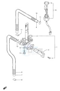 GSX-R1100W (E2) drawing FUEL COCK (MODEL S)