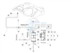 DORSODURO 900 E4 ABS (EMEA, LATAM) drawing Fuel vapour recover system