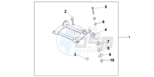 CBF1000S9 Europe Direct - (ED) drawing KIT CARRIER BRKT