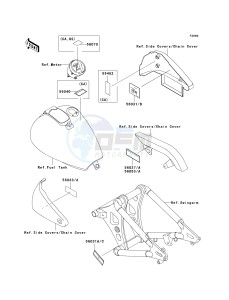 VN 800B [VULCAN 800 CLASSIC] (B6-B9) [VULCAN 800 CLASSIC] drawing LABELS