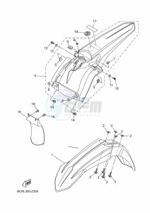 YZ250 (BCRL) drawing FENDER