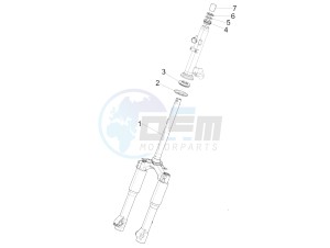 LIBERTY 50 CORPORATE NO ABS E4 (EMEA) drawing Fork/steering tube - Steering bearing unit