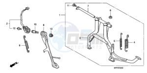 CB1300SA9 France - (F / ABS BCT CMF MME TWO TY2) drawing STAND