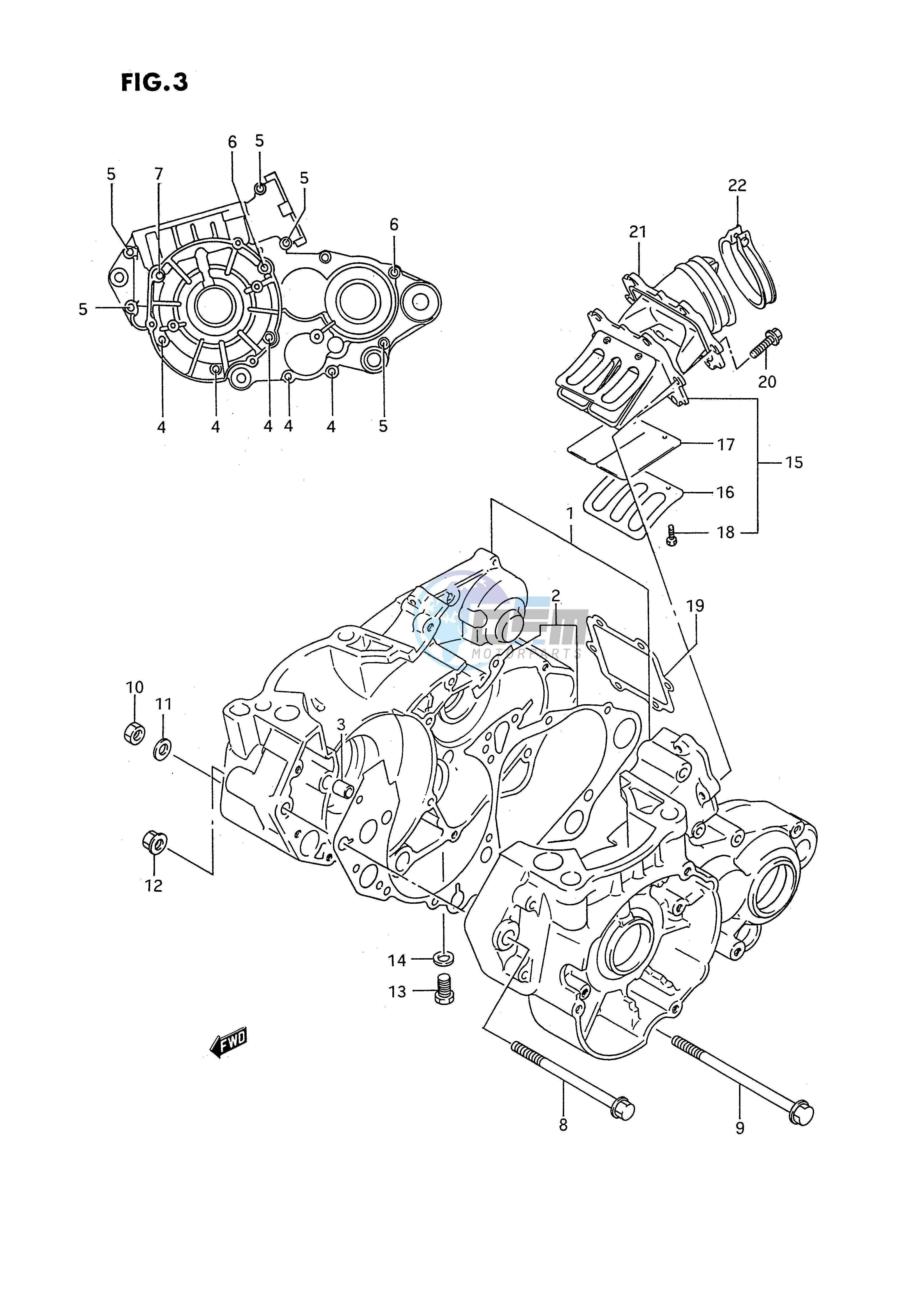 CRANKCASE (MODEL P)