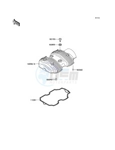 W800 EJ800ADFA GB XX (EU ME A(FRICA) drawing Cylinder Head Cover