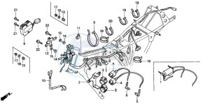 CM125C drawing WIRE HARNESS/ IGNITION COIL