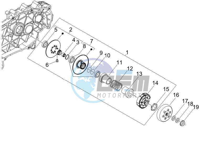 Driven pulley