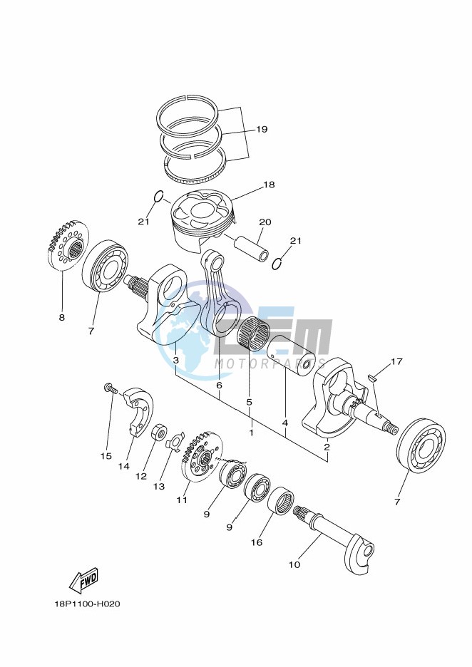 CRANKSHAFT & PISTON