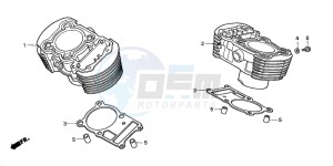 VT750DCA SHADOW SPIRIT drawing CYLINDER