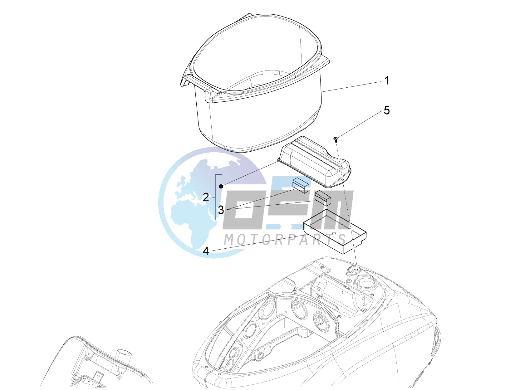 Helmet housing - Undersaddle