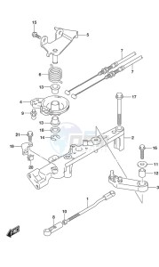 DF 150 drawing Throttle Rod