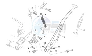 SXV 450-550 2009-2011 drawing Central stand