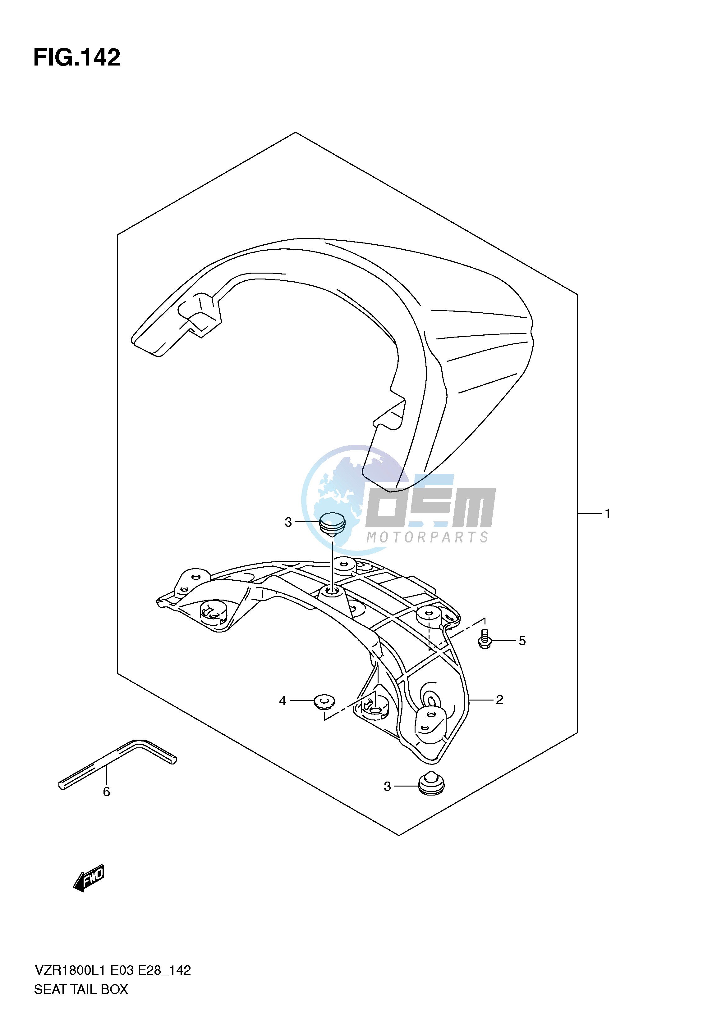 SEAT TAIL BOX (VZR1800ZL1 E3)