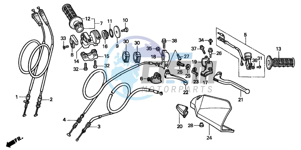 HANDLE LEVER/SWITCH/CABLE (CM)