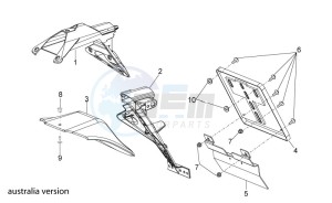 Tuono 1000 v4 R APRC ABS drawing Rear body III