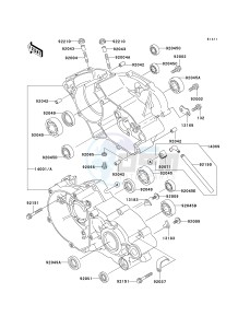 KX 85 A [KX85 MONSTER ENERGY] (A6F - A9FA) A9F drawing CRANKCASE