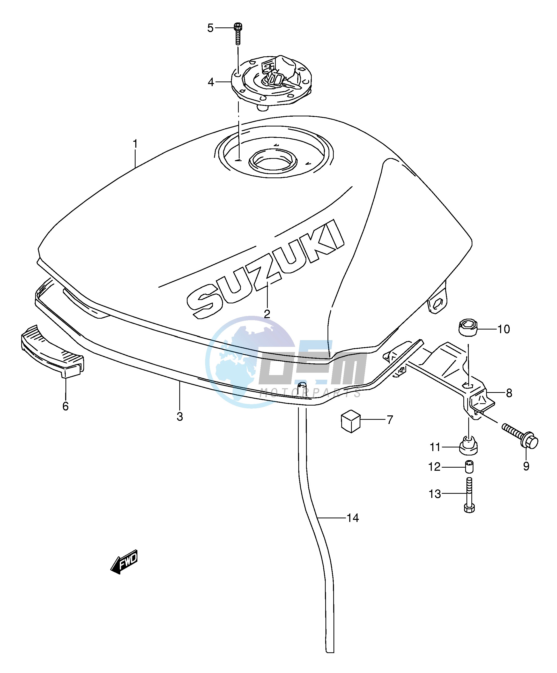 FUEL TANK (MODEL R S)