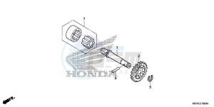 CRF450RG CRF450R Europe Direct - (ED) drawing OIL PUMP