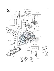 ZX 600 E [NINJA ZX-6] (E1-E3) [NINJA ZX-6] drawing CYLINDER HEAD