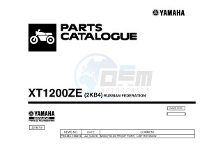 XT1200ZE SUPER TENERE ABS (2KB4) drawing .1-Front-Page