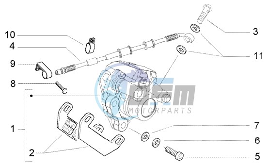 Rear caliper