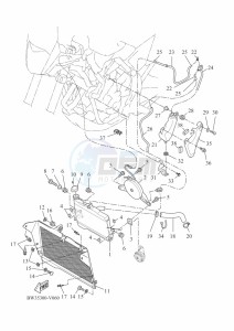 XTZ690D-B TENERE 700 (BW35) drawing RADIATOR & HOSE