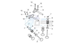 Pegaso Strada-Trail 650 ie drawing Valves