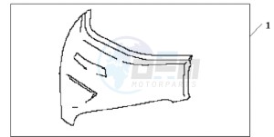 GL18009 Europe Direct - (ED / AB NAV) drawing CHROME GARNISH,SC