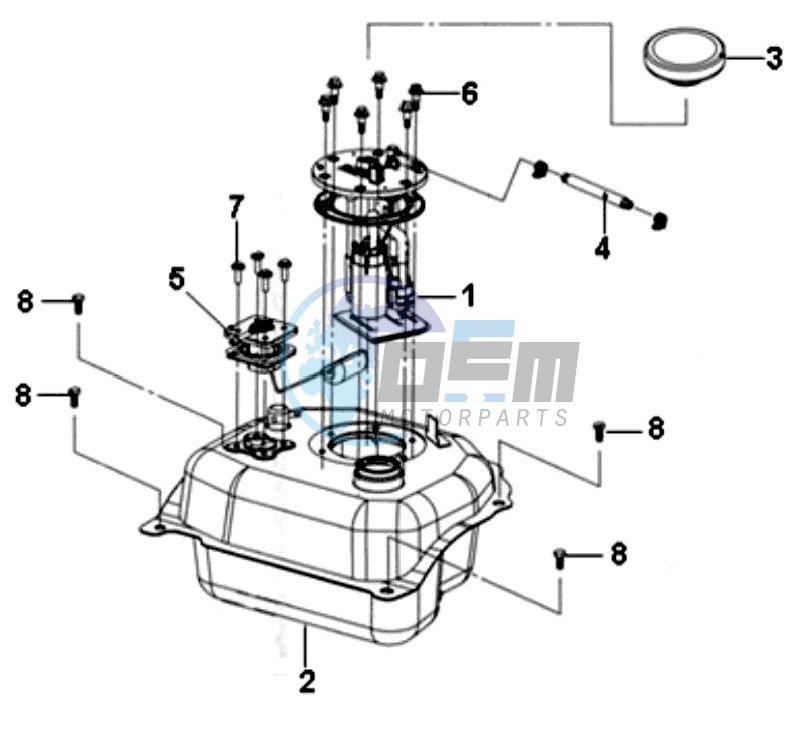 GAS TANK -  PETROL VALVE