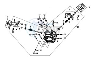 ALLO 50 45 KM/H L6 drawing CYLINDER HEAD CPL.