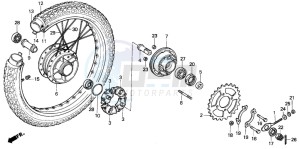 C70Z 50 drawing REAR WHEEL