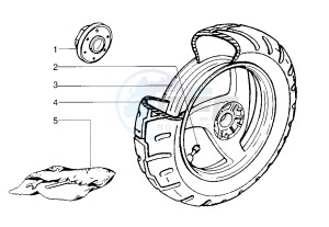 Runner VX-VXR 125-180 125 drawing Rear wheel drum brake