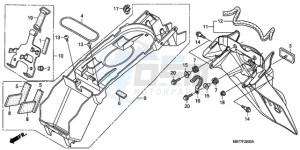 XL1000VA9 Ireland - (EK / ABS) drawing REAR FENDER