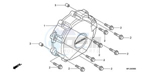 CBR1000RR9 France - (F / CMF MME TRI) drawing A.C. GENERATOR COVER (CBR 1000RR)