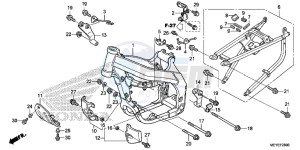 CRF450XE CRF450R Europe Direct - (ED) drawing FRAME BODY