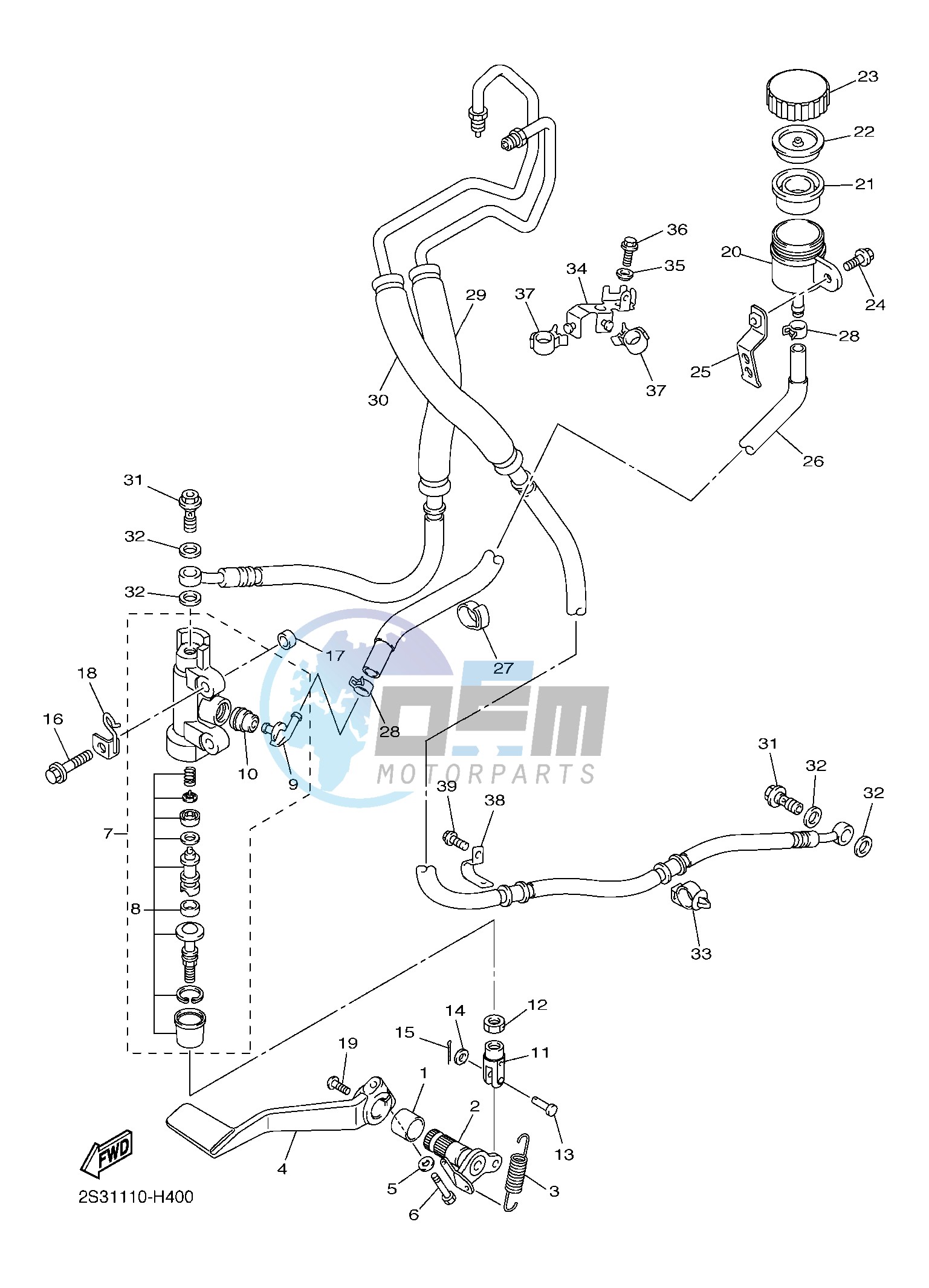 REAR MASTER CYLINDER