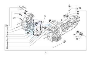 Beverly 500 drawing Crankcase