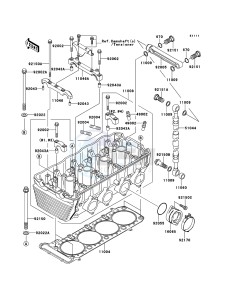 ZRX1200R ZR1200A6F FR GB XX (EU ME A(FRICA) drawing Cylinder Head