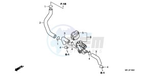 CBR1000RAA Korea - (KO / ABS) drawing AIR INJECTION CONTROL VALVE