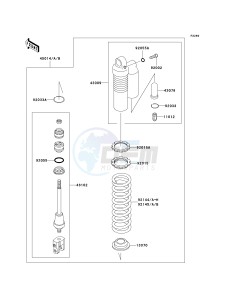 KX 85 A [KX85 MONSTER ENERGY] (A6F - A9FA) A6F drawing SHOCK ABSORBER-- S- -