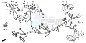 XL600V TRANSALP drawing WIRE HARNESS (AR/SW)