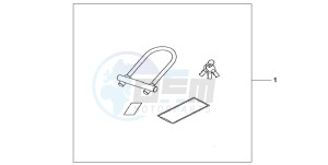 VTR1000SP RC51 drawing HONDA U-LOCK