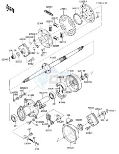 KLT 110 A [KLT110] (A1-A2) [KLT110] drawing REAR HUB_AXLE_BRAKE_CHAIN -- KLT110-A3- -