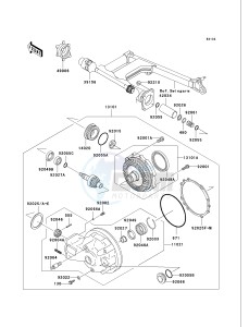 VN 750 A [VULCAN 750] (A6F) A6F drawing DRIVE SHAFT_FINAL GEAR