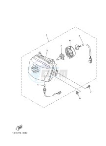 YBR125E (4P2G 4P2H 4P2J) drawing HEADLIGHT