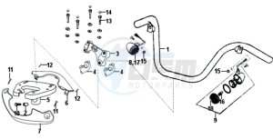 ALLO 50 45 KMH drawing HEAD LIGHT COVER / MIRRORS / CONTROLS