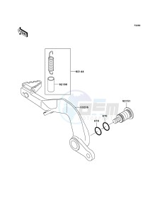 KX85 / KX85 II KX85-A5 EU drawing Brake Pedal