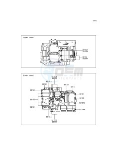 VERSYS_650_ABS KLE650FFF XX (EU ME A(FRICA) drawing Crankcase Bolt Pattern