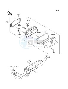 BRUTE FORCE 750 4x4i EPS KVF750HEF EU drawing Taillight(s)